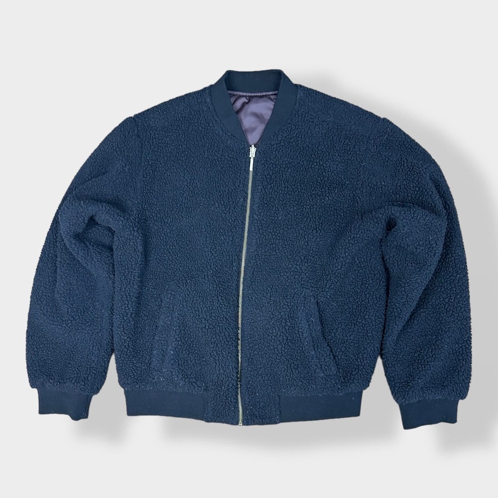 Bernardo‎ Faux Fur Teddy Bear Bomber Jacket Size M